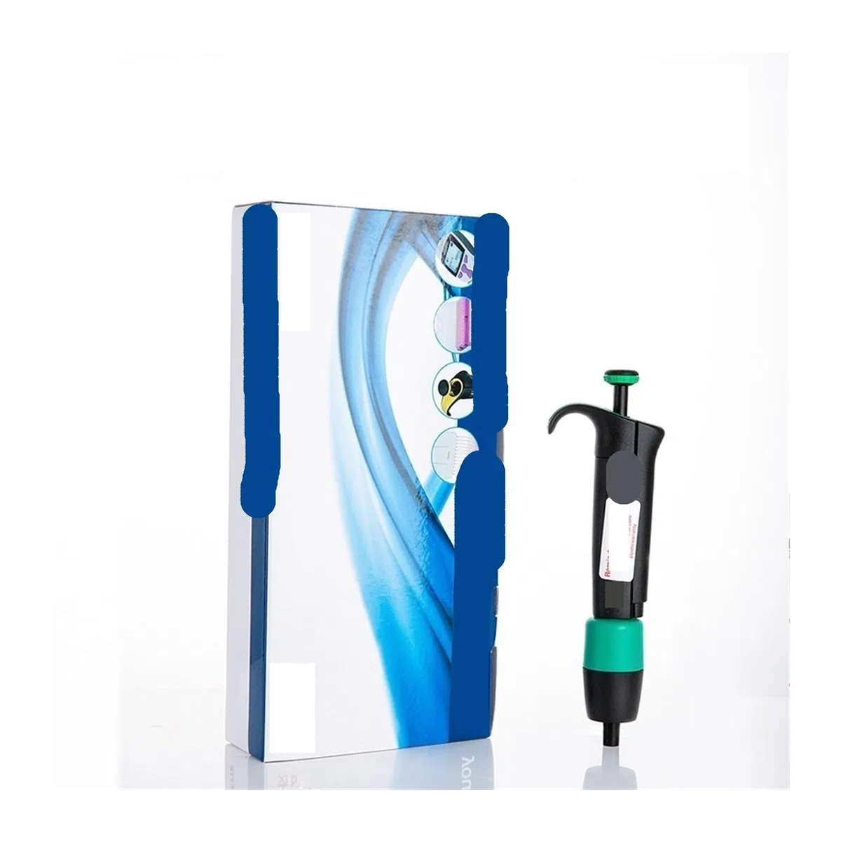 Pipetta manuale regolabile a canale singolo multicanale, micro pipettatore da 0,5-5 μL con punte per trasferimento di liquidi da laboratorio, alta precisione
