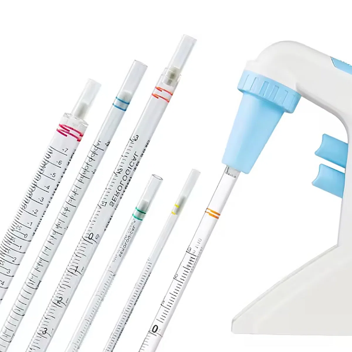 Regolatore elettrico per pipette, portatile, 0,1-100 ml con display, velocità di aspirazione 25 ml < 7s, 2 modalità di scarico, 6 impostazioni di velocità per laboratori di ricerca chimica