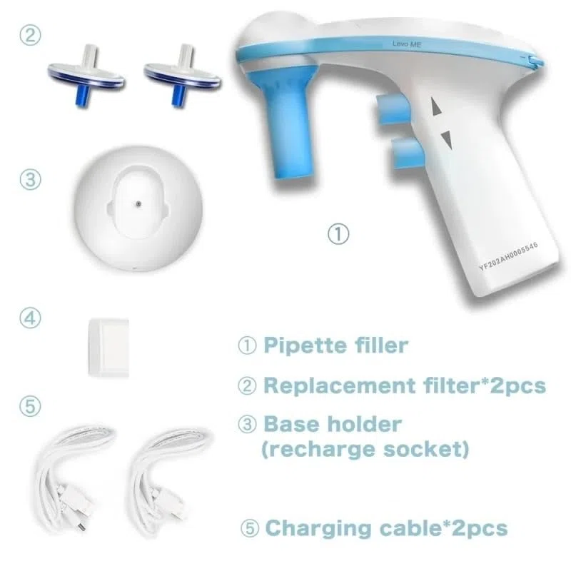 Micropipetta, Controllore di pipette elettrico Pipetta automatica for grandi volumi 0,1-100 ml Pompa for pipetta Attrezzatura da laboratorio Calibrazione Facile