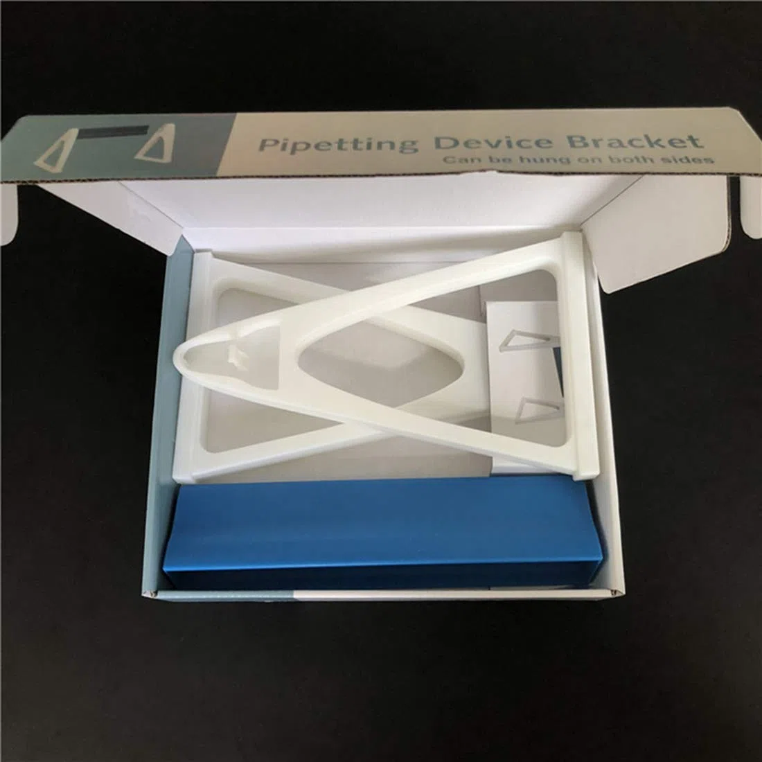 LINKTOR Supporto Lineare per Micropipette da Laboratorio – Porta 6 Micropipette in Polimero Ingegneristico Premium – Eccellente Resistenza a Reagenti Chimici Corrosivi