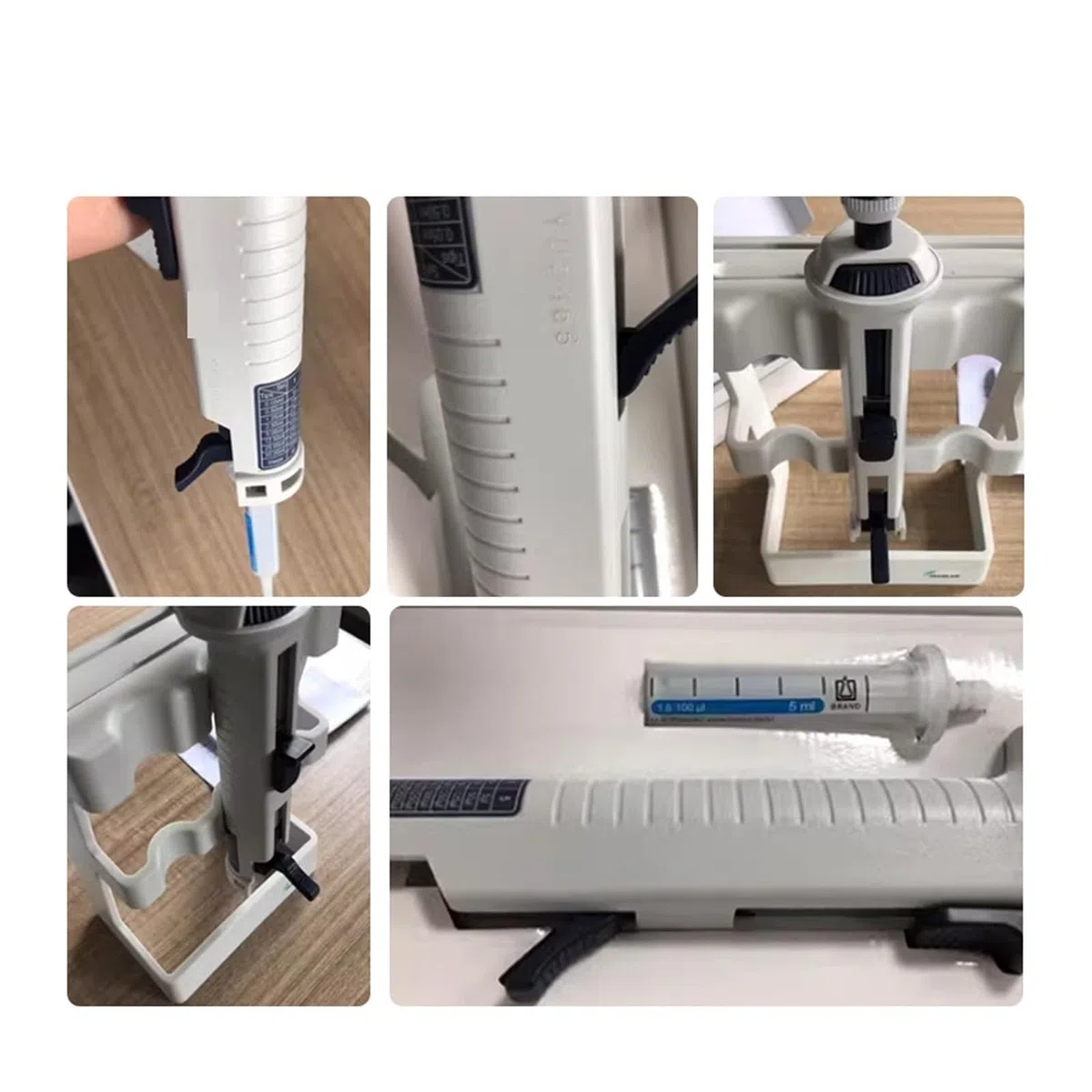 Pipetta Dispenser continuo Pipetta di dispensazione da laboratorio Volume passo-passo regolabile for la gestione dei liquidi