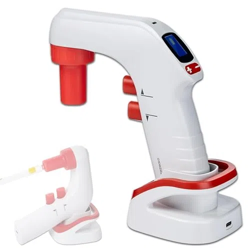 Regolatore elettrico della pipetta, pipettatore automatico del laboratorio del display digitale, 6 velocità regolabili, capacità 0.1-100ml