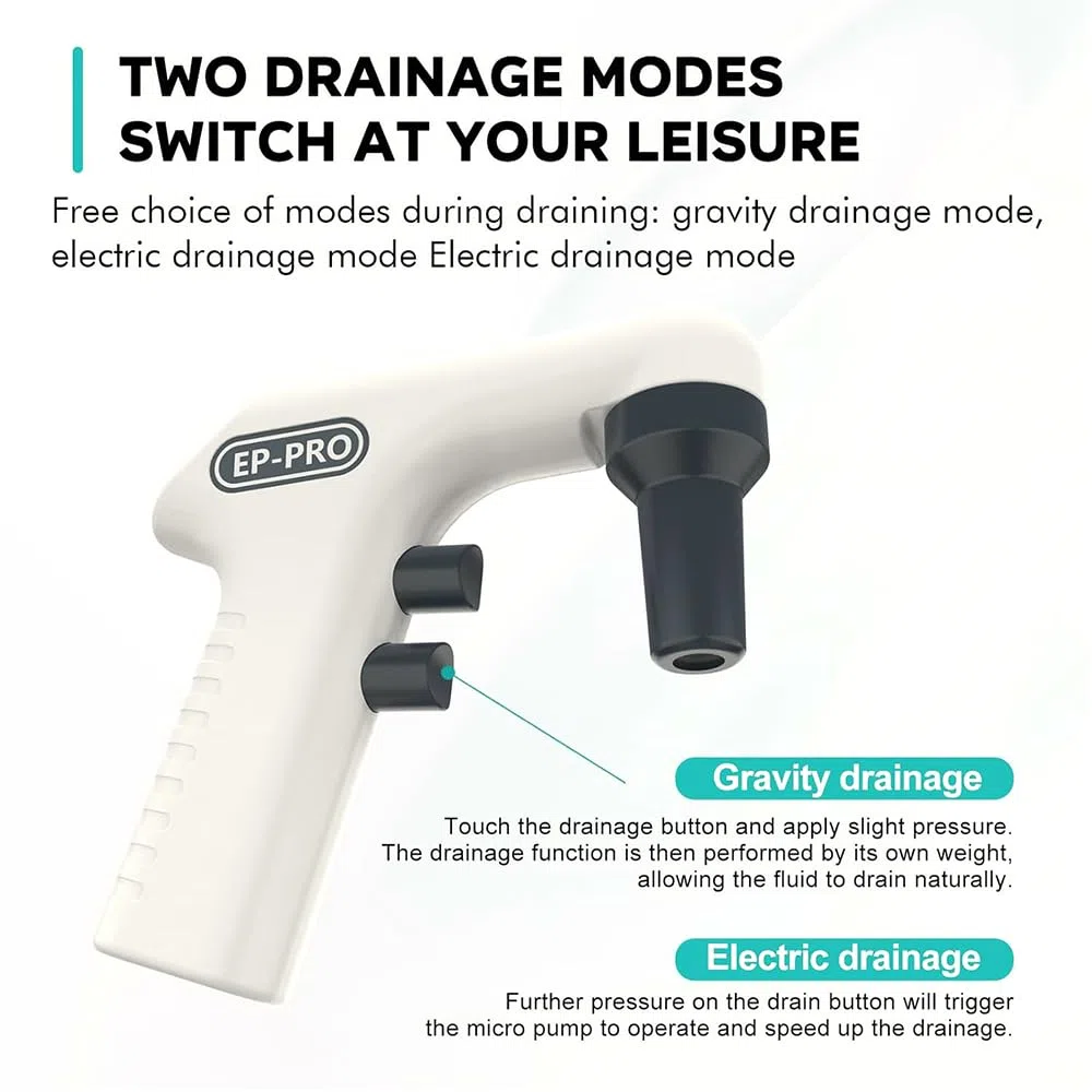 Regolatore elettrico per pipette da laboratorio, 0,1-100 ml, con supporto e filtro, due modalità di drenaggio, per trasferimento e erogazione di liquidi