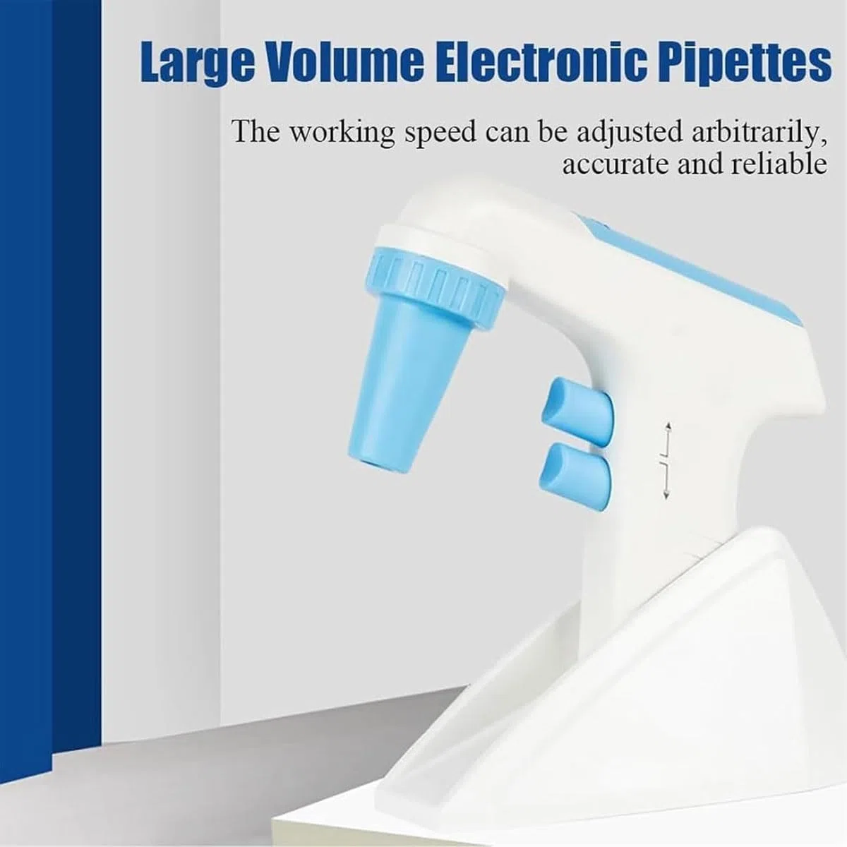 Regolatore elettronico per pipette LCD, pompa elettrica con impostazioni a 8 velocità e 2 modalità di drenaggio per uso in laboratorio biologico e chimico