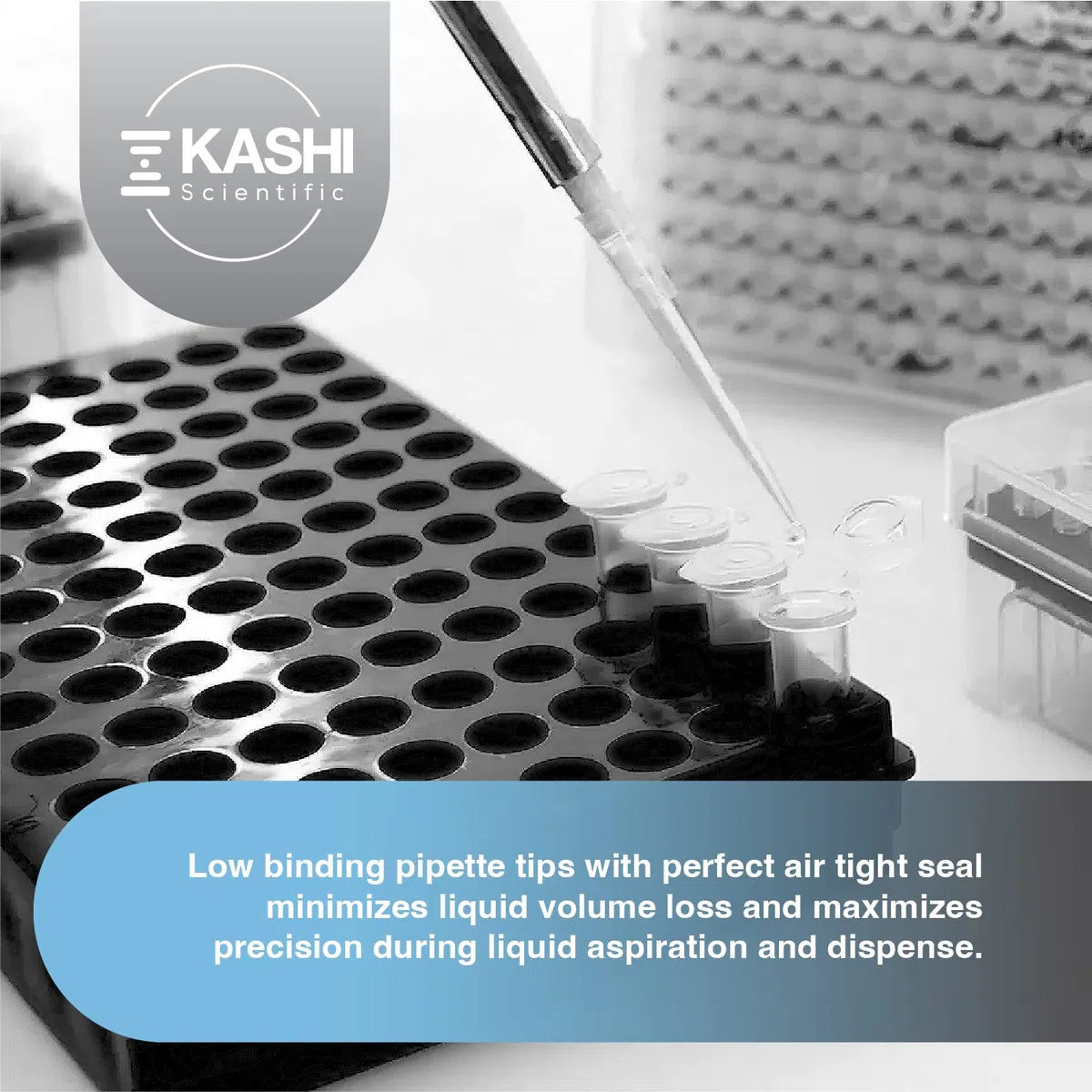 Kashi Scientific Punte universali per pipette da laboratorio, 200 μL, sterili senza dnasi/rnasi, sicure per pirogeni [200ul, non filtrate, 96 punte]